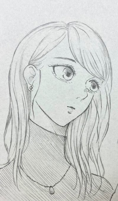 美人が描けた #イラスト 