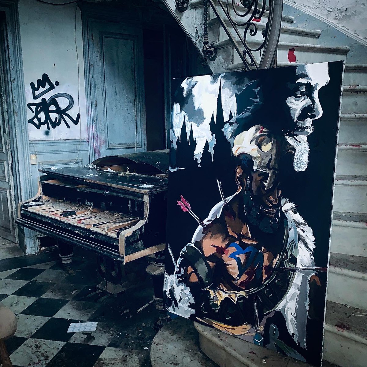 kvinregis's tweet photo. Portrait de @KaarisOfficiel1 130X89
#kaaris #sevran #châteaunoir #Vikings   
               .château noir 🏯🦇. https://t.co/i3iFnHKM3C