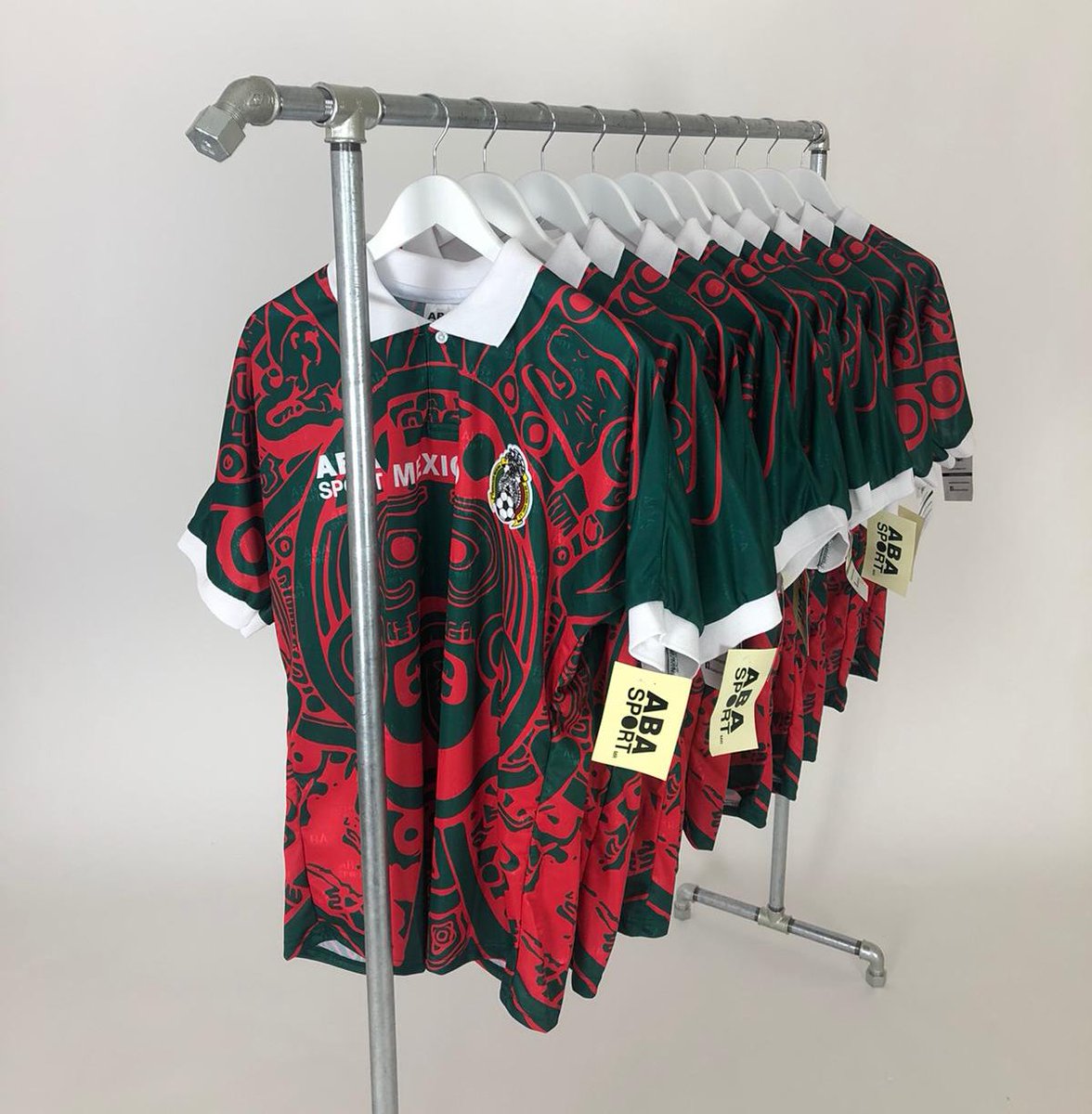cultkits's tweet photo. GIVEAWAY 🚨 

We’re giving away one of these iconic Mexico 1998 third shirt reissues by ABA Sport

To be in with a chance, simply:

1. Retweet 
2. Follow @cultkits 
3. Tag a friend in the comments 

Winner announced 9pm Sunday https://t.co/EZfpkVqeGY