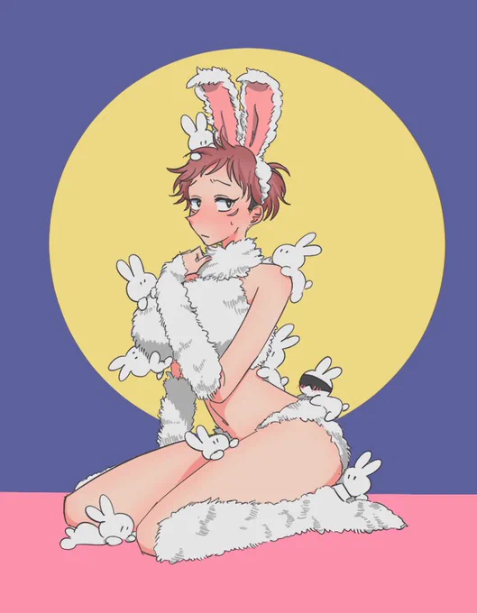 女体化です。うさぎハーレムにょた🐯
某仮装番組のバニー衣装が好きなので⋯ 