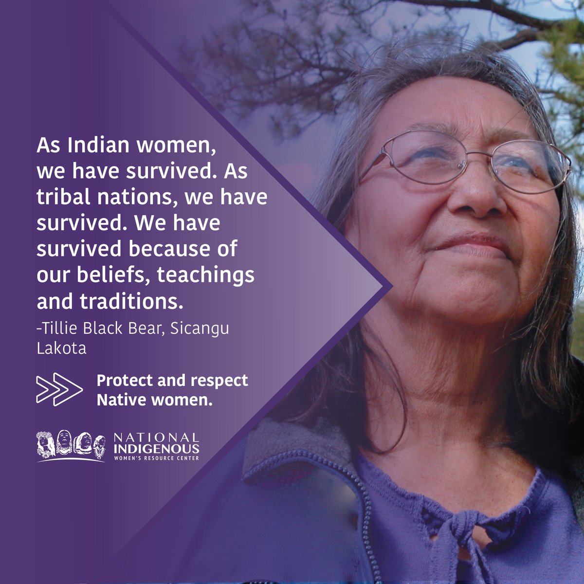 Did you miss the Tillie Black Bear Women Are Sacred Webinar? As we begin a month of uplifting the voices of Native domestic violence survivors, this webinar is an important opportunity to begin #DVAM with the wisdom of our Unci, Tillie. View the recording: niwrc.org/resources