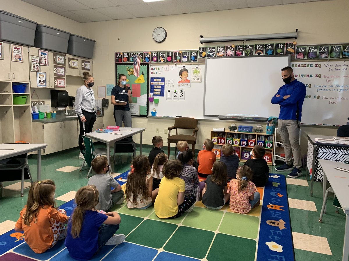 PM Kindergarten had some surprise readers from the LVC womens bball team! <a href="/JonestownElem/">Jonestown Elementary</a>