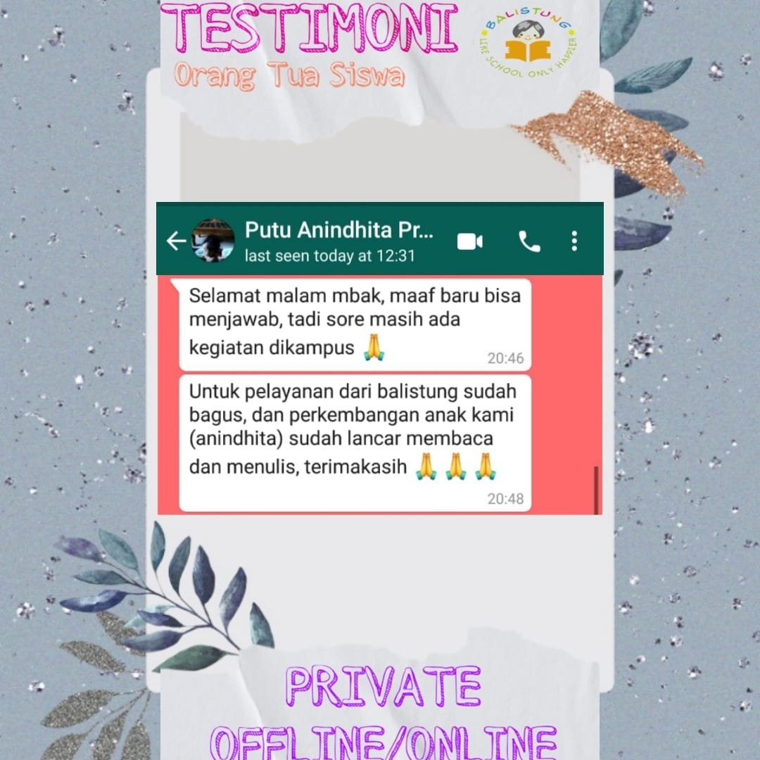 balistung's tweet photo. Testimoni dari orangtua siswa privat dan online. 
https://t.co/9KrWh8OZzL https://t.co/fQPesQLmQU
