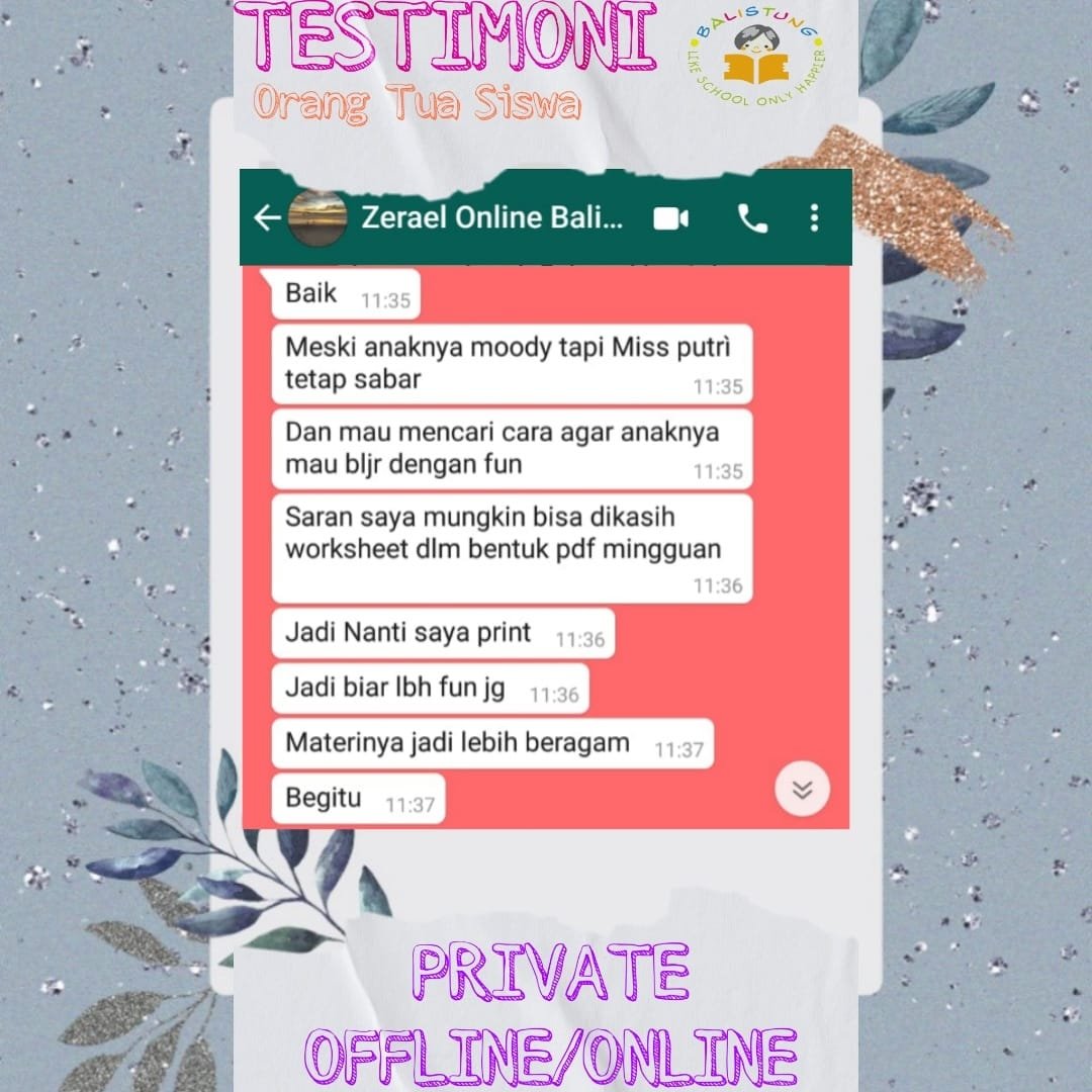 balistung's tweet photo. Testimoni dari orangtua siswa privat dan online. 
https://t.co/9KrWh8OZzL https://t.co/7pcICHQQnt