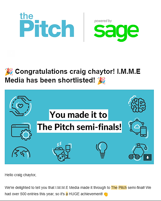 I'm proud to announce i'll be attending the pitch &amp; <a href="/sageuk/">Sage UK</a> > Exciting times ahead