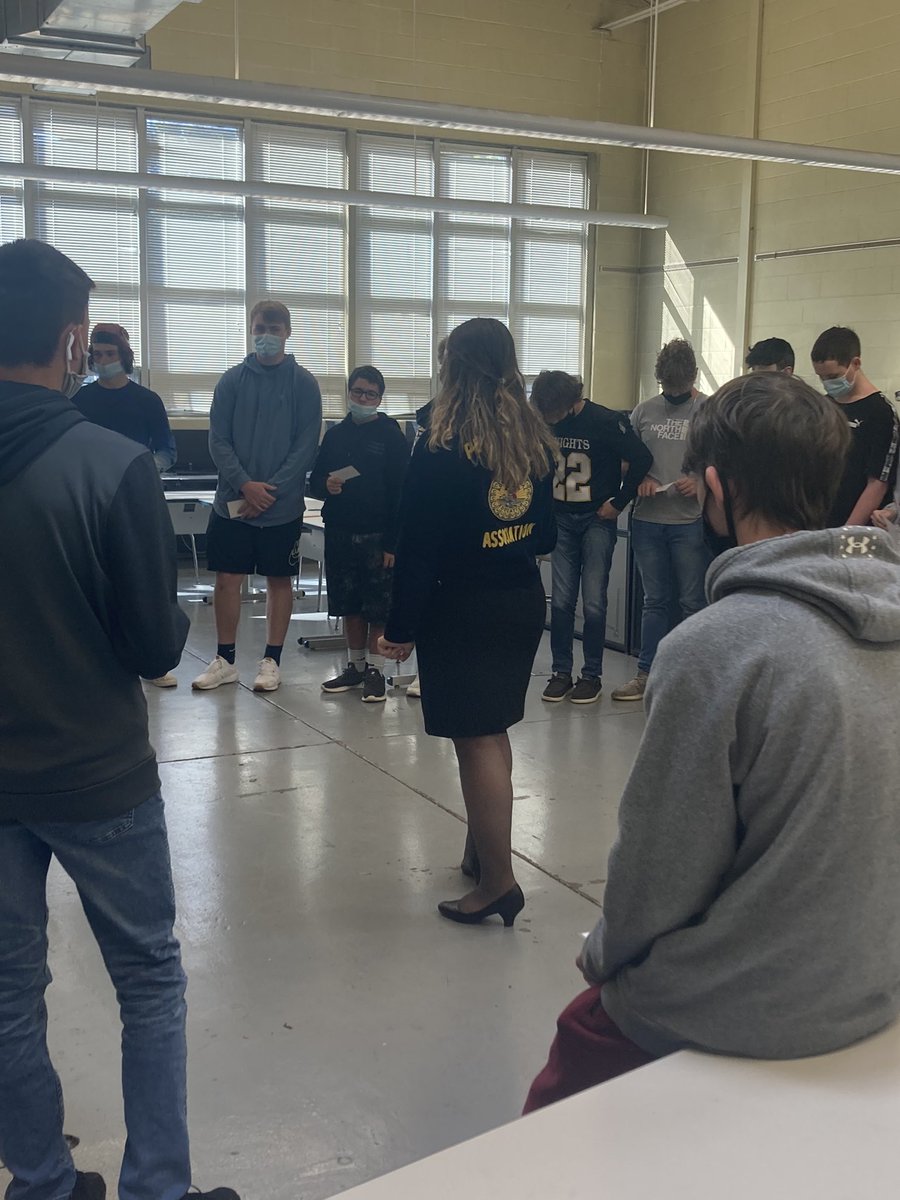 MsStauffer's tweet photo. We had such an incredible visit with the Pennsylvania FFA State Officers and Executive Director yesterday! The students learned more about what FFA is and how they can get even more involved. We also talked about the @PA_FFA theme of EMBRACE! #mvag #mvffa #agedu #paffa https://t.co/JnmBJhJmIp