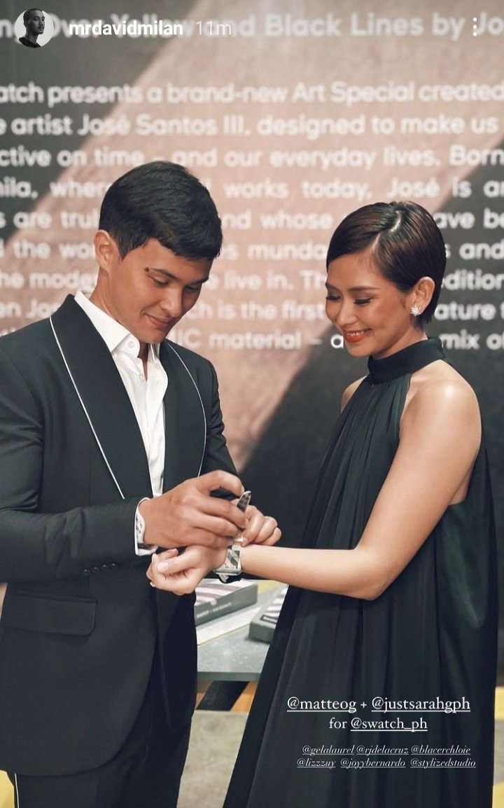 Gorgeous Mr and Mrs 🥰
#Guidicellis #Swatch #TimeIsWhatYouMakeOfIt  #swatch_ph #MatteoGuidicelli #SarahGuidicelli @mateoguidicelli