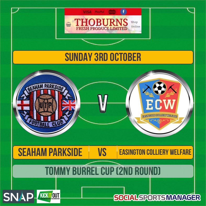 SeahamParkside's tweet photo. nice to see some faces up parkside field tomorrow.

Parkside club be open after 🍺 

KO 1030 https://t.co/GiMDMyBoh7