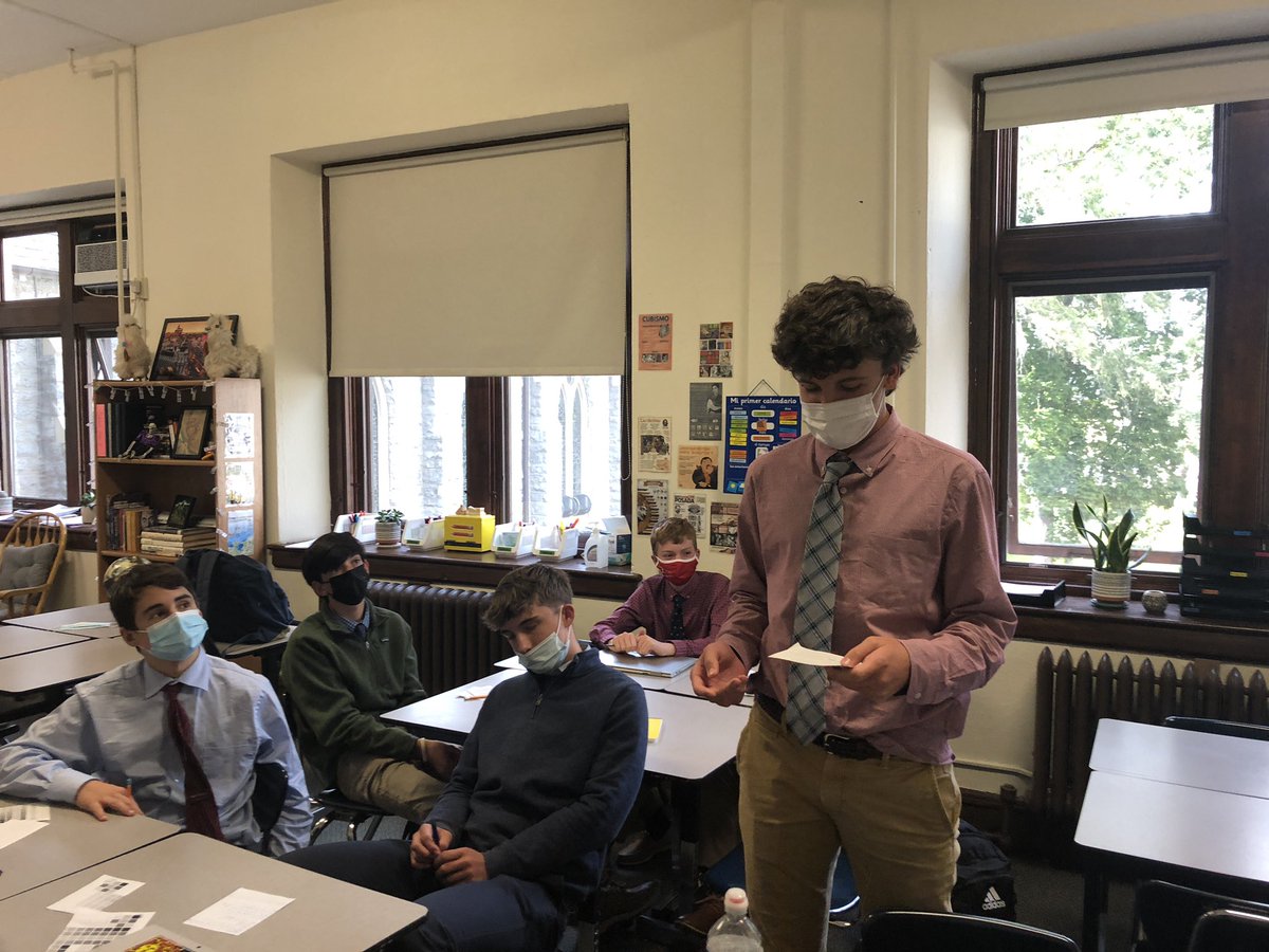 HGPmodelUN's tweet image. Model UN is back in full swing. Leaders Ryan Kimball and Matt McGinn simulated General Assembly with new members, as delegates represented a fast food chain. #HGPMUN #ThinkGhost #modelun