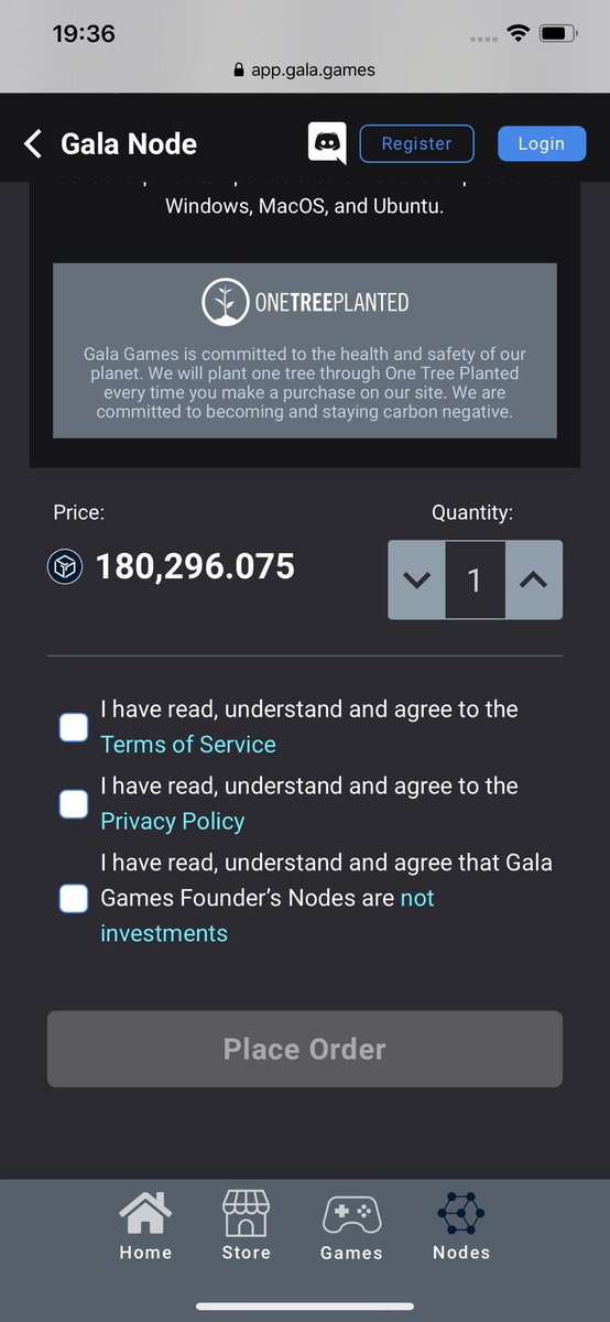 $Gala nodes are now available only with Gala, one node = 180,000 Gala