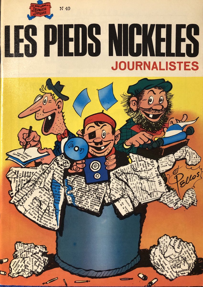 René Pellos &amp; de Montaubert, « Les Pieds nickelés journalistes », 1961 