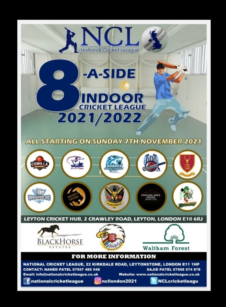The NCL gearing up for another successful indoor league starting in November running till March 2022, the league that keeps going through the year......