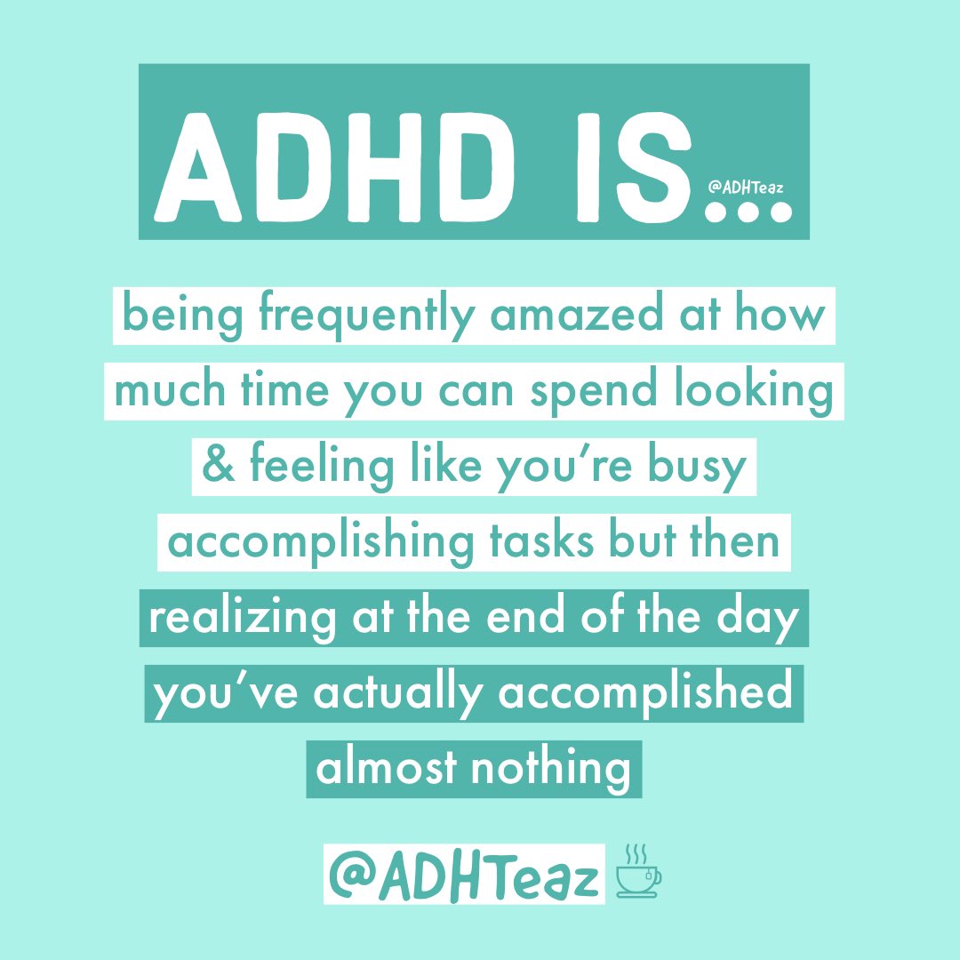 ADHTeaz's tweet image. I really think I’m working hard but then I realize I’m hardly working 😩 #ADHD #adhdproblems #neurodiversity