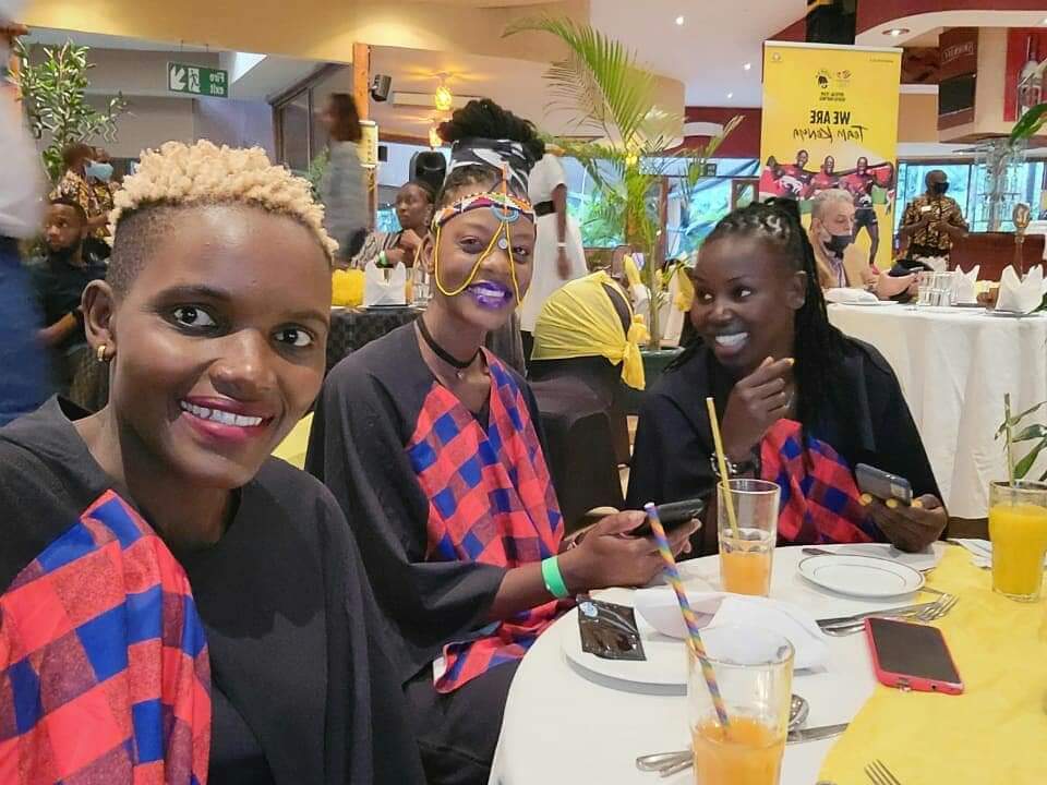 CAVBPress's tweet image. Kenya women's team "Malkia Strikers" receiving awards for participating in Tokyo Olympics, in @OlympicsKe  Olympians Gala yesterday 🇰🇪🎉