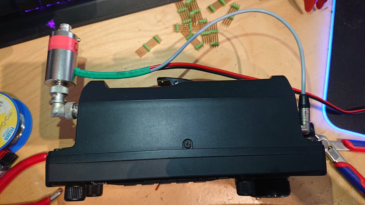 flo_0_'s tweet photo. Transverter interface for PTT control via coax for #IC705. Apparently have to wire DC spearately. Prepared for the upcoming contest this weekend.
#hamradio #contest #nevernotbuilding https://t.co/r3qMlPsKv1