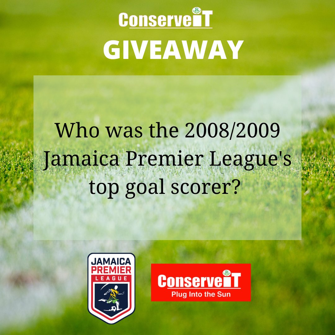 PremierLeagueJA's tweet photo. Jamaica Premier League
CONSERVE IT PRE-MATCH TRIVIA QUESTION #1
Go to the @JamaicaPremierLeague Like and Follow and then answer Trivia Question
@CONSERVEITja
#conserveit
#LOVETHEGAME
#JPL https://t.co/LazxpwW6Ek