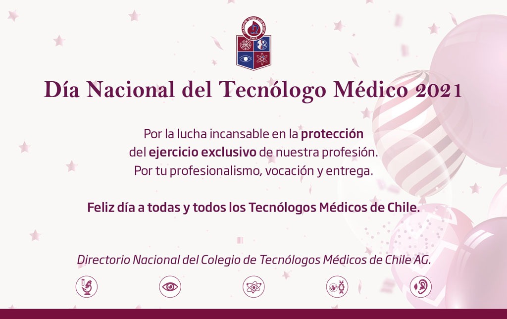 Feliz día a todas y todos los TM de Chile.
#diadelTM 
#diadeltecnologomedico