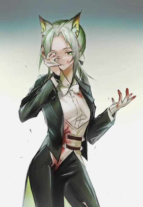 燕尾服ケルシー
#アークナイツ 