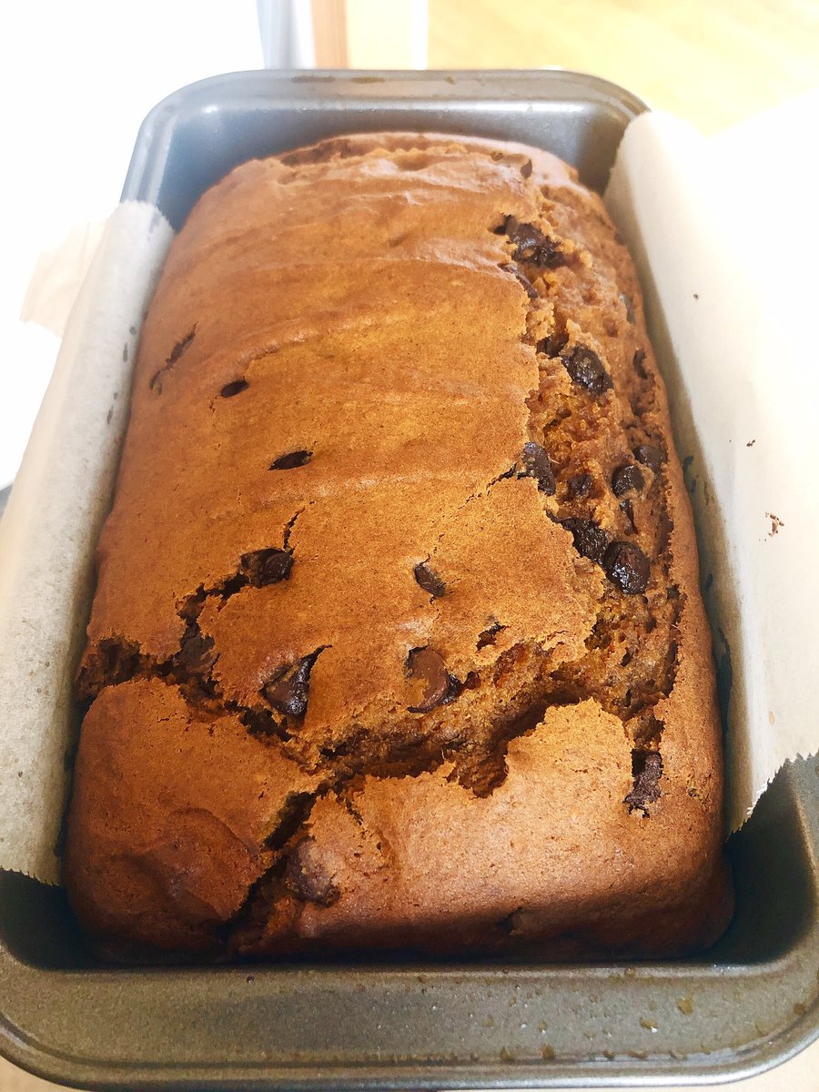 lemonmomcanada's tweet photo. Chocolate chip pumpkin loaf for all you autumn tweeps 😍 https://t.co/oFjWq4pga5