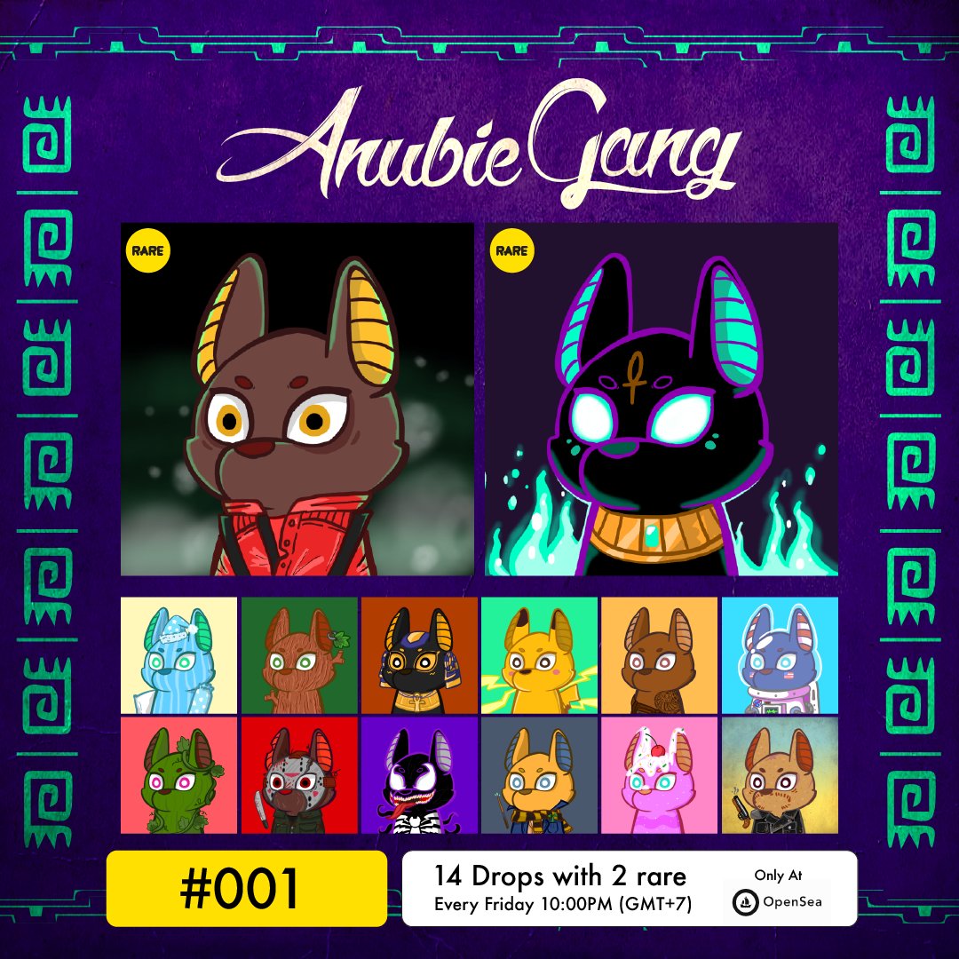JerryKritphiwat's tweet photo. my first avatar project first drop 10:00PM (GMT+7) today 
Link: https://t.co/QVZ8TXR90L
Discord: https://t.co/wtOylfdHT1

#anubiegang #nfts #NFTdrop #NFTCommunity #nftcollectors #NFTartist #NFTTHAILAND #OpenSeaNFT #cryptoartist https://t.co/gpmnLewwWh