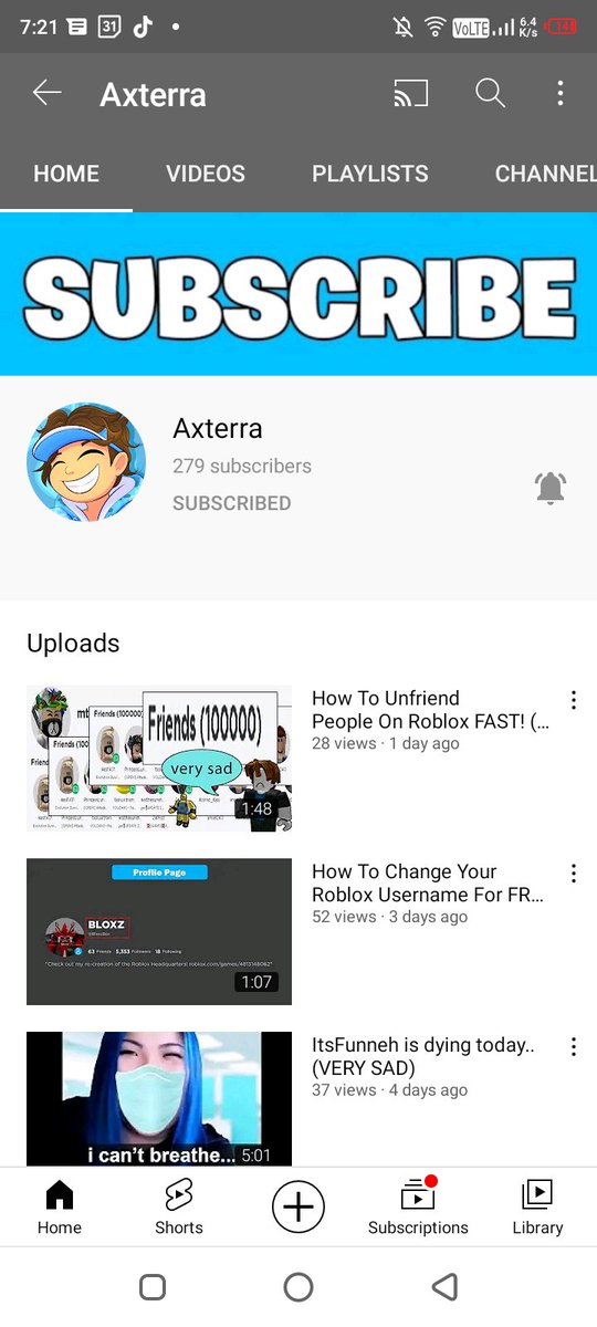 ClemDevv's tweet photo. @SubToAxterra I did all the steps😁 https://t.co/3ShNPfJkX1