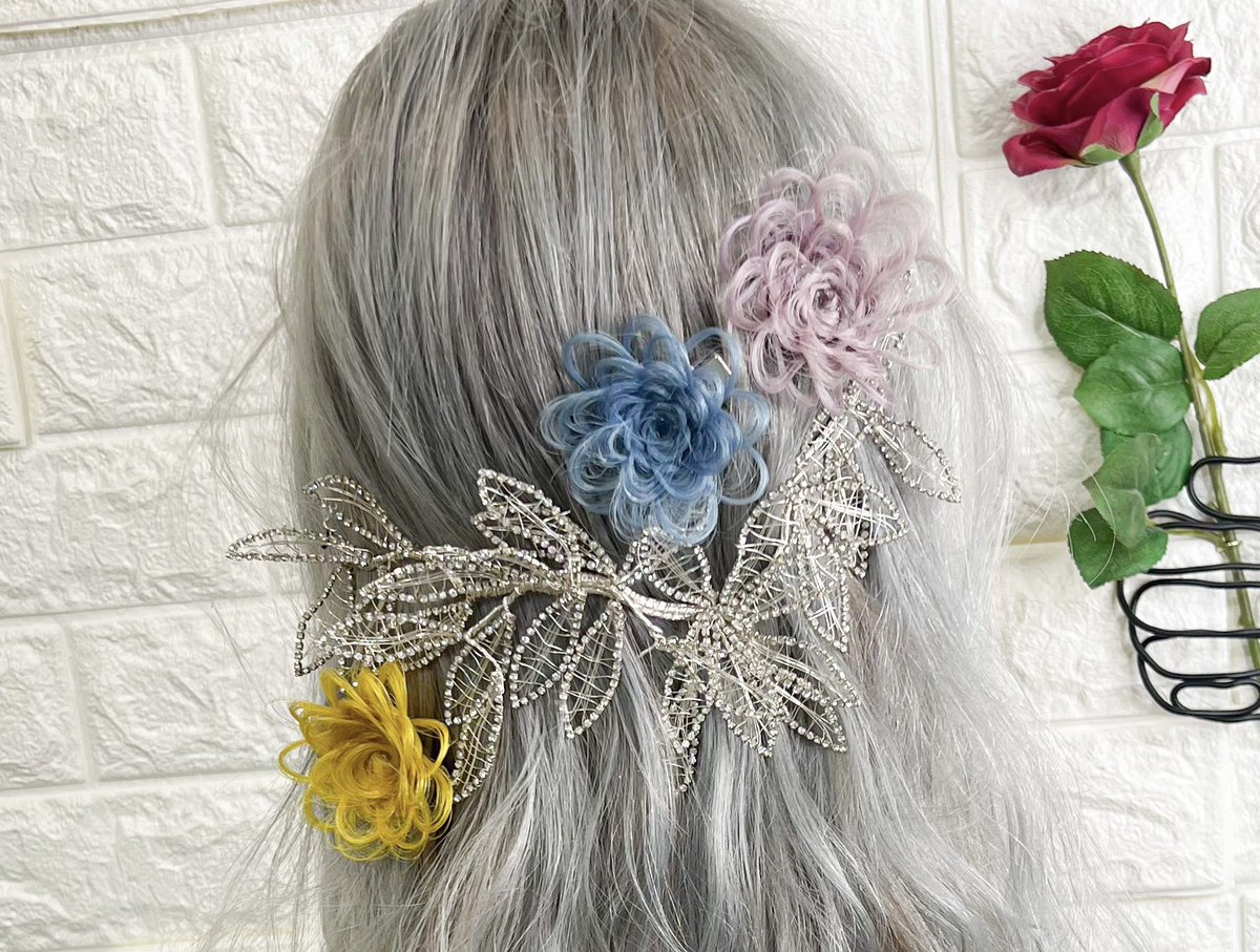 _seiyayamamoto's tweet photo. とうとう完成！
フルールヘアがヘアアクセサリーになったのです
かなり試行錯誤してやっと付け外ししやすくクオリティを保つ事ができました！
お花１つを抽選で5名様にプレゼントします🎁
応募方法は、このアカウントをフォロー！
そしてこの投稿をリツイート！
のみ！
期間…10/2〜10/17までです！ https://t.co/gKF4iB6XAU