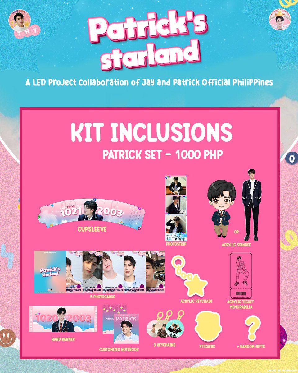 🎂《Patrick Official PH x @JayInto1 》🎁 [ The Official Kit Inclusion ...