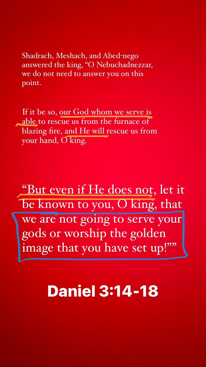 maddiedear29's tweet photo. @bbm2C406B20 Sounds a lot like our president and everyone else right about now…”Now if you are ready…!” 🤦🏻♀️
#weareNOTgoingtoserveyourgods
#orworshipthegoldenimage
#overcomersinChrist https://t.co/AdGL9E24Ck