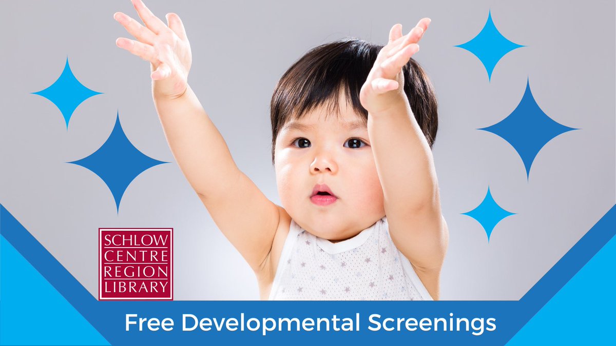 SchlowLibrary's tweet photo. FREE IN PERSON #DevelopmentalScreenings, Friday at 9:30am. Certified therapists evaluate motor, social, cognitive, language & adaptive skills for newborns-5 yos, #FirstComeFirstServed. More information available at https://t.co/GxuqLjuO8Z. https://t.co/JkfiroF8Pn