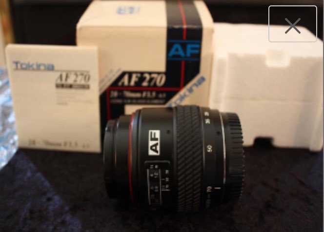 emmasattic98's tweet photo. Vintage Tokina AF 270 Camera Lens 28 - 70 mm F3.5 - 4.5 for Minolta by EmmasAtticTreasures https://t.co/UDktrbQY5K via @Etsy #CameraLens #Tokina #AF270 #NeverUsed https://t.co/yTrArr74Tx
