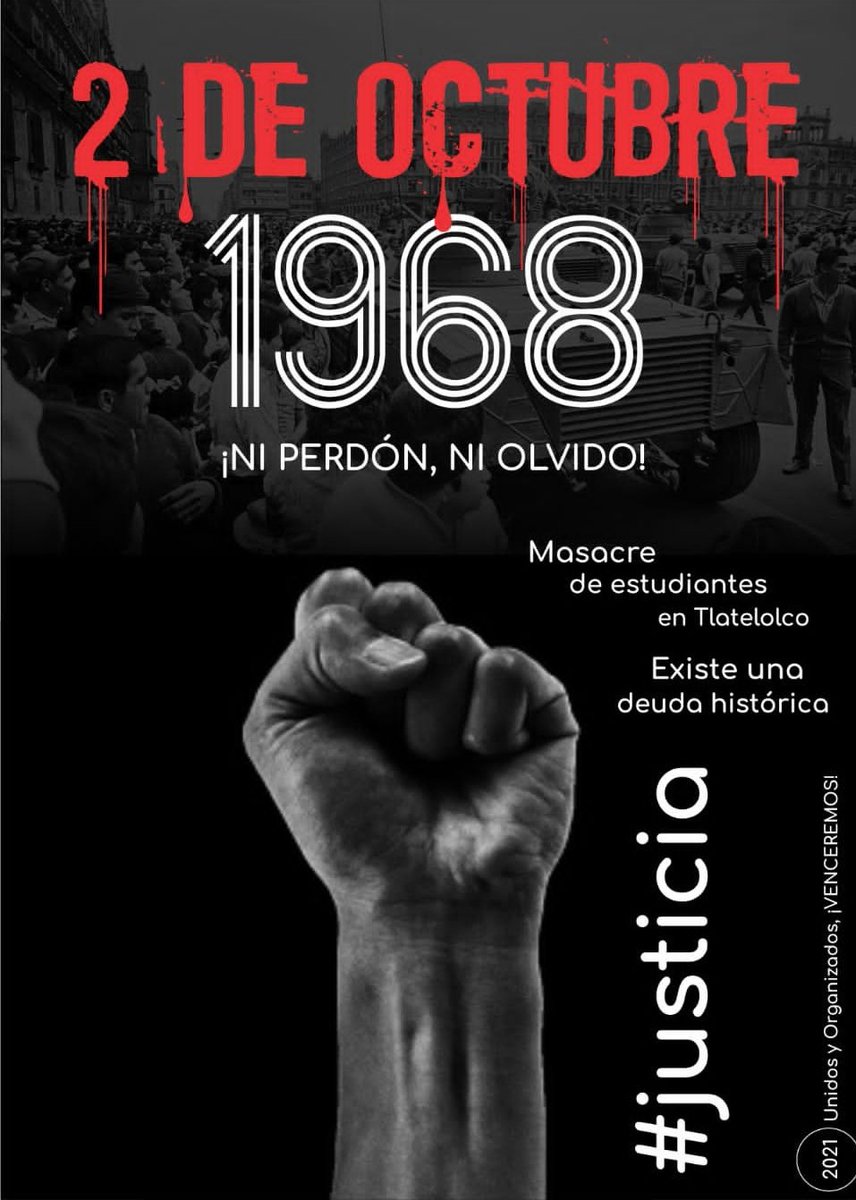 betitohm's tweet photo. ¡¡¡Por que el color  de la sangre jamas se olvida!!! #NiPerdonNiOlvido #2DeOctubreNoSeOlvida 
Seguimos exigiendo castigo a los culpables de la matanza de #Tlatelolco 
#Justicia 
@Wil_Scorpion https://t.co/g3gxzdkaAw