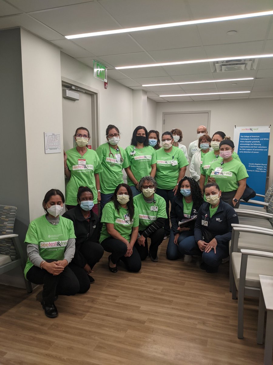 Good morning from the fabulous team at <a href="/WPHospital/">White Plains Hospital</a>'s See, Test &amp; Treat program, one of four See, Test &amp; Treat programs happening across the country today! <a href="/CAPFndn/">CAP Foundation</a> <a href="/Pathologists/">CAPathologists</a>
