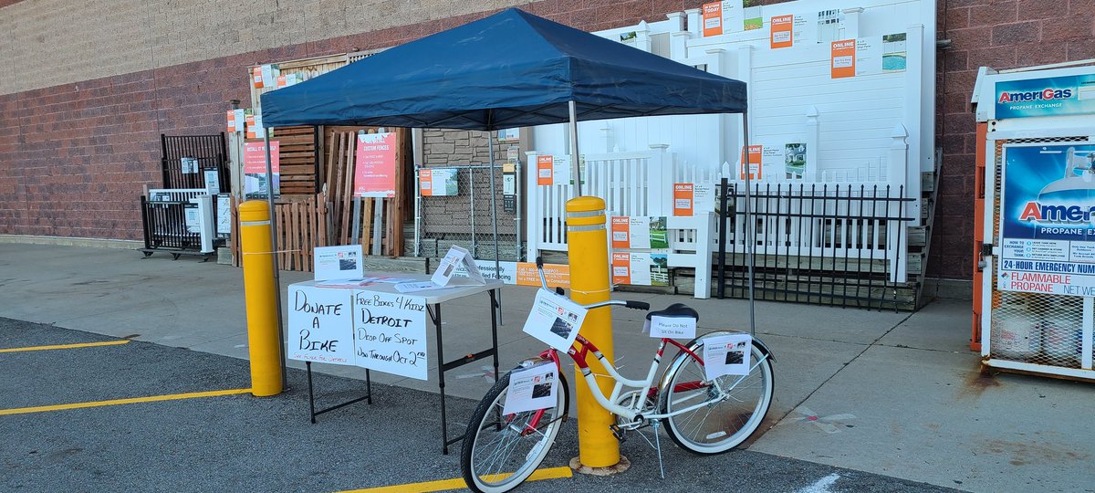 Today's the day!!! Bring those bikes taking up space in your garage or shed to your 16 and Van Dyke Home Depot. You can make a difference in a child's life ❤ And it's tax deductible @XKerrigan <a href="/KSorgani/">KatieSorgani</a> <a href="/Ned45123462/">Ned</a> <a href="/justin_secord9/">Justin Secord</a> @SallyGansior <a href="/michael_chirco/">Michael Chirco</a>