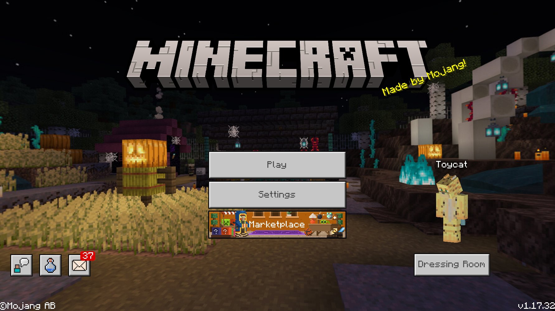 Andrew (Toycat) on X: “New Minecraft menu background for halloween 