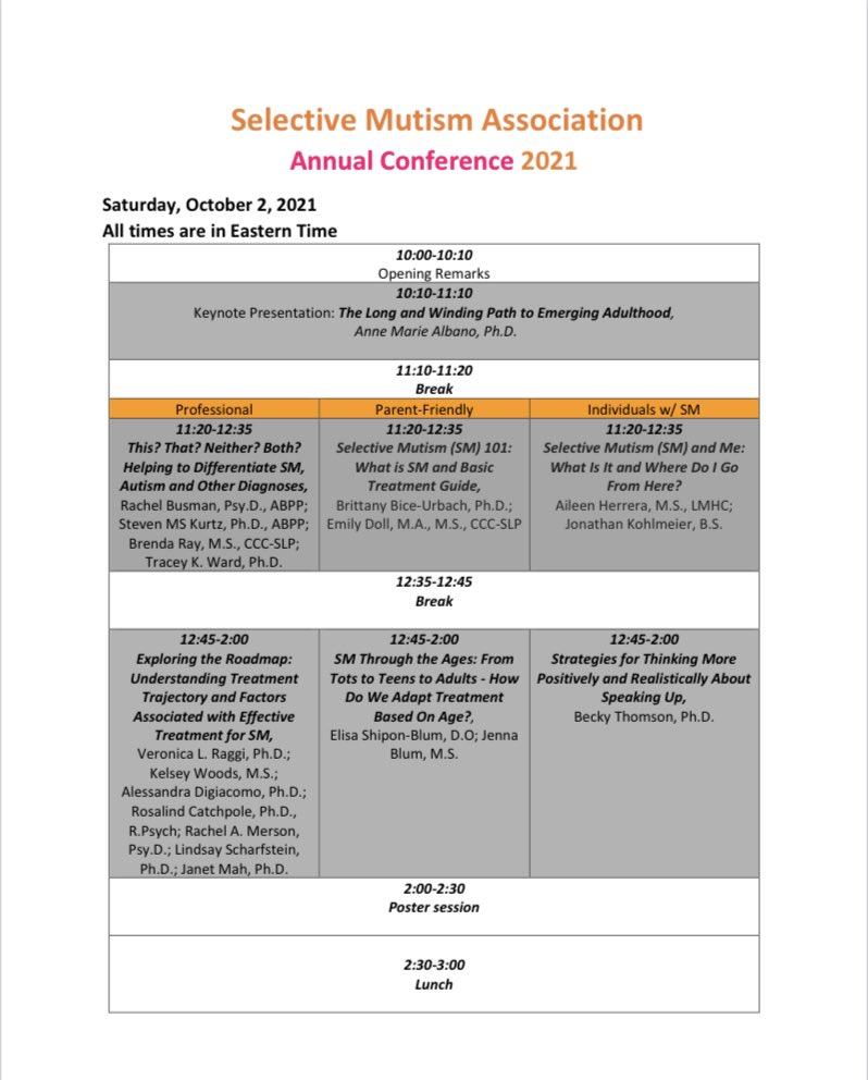 WOSpeechie's tweet image. So excited for my Selective Mutism conference this weekend! Hoping I get some good strategies to help these special kiddos 💕