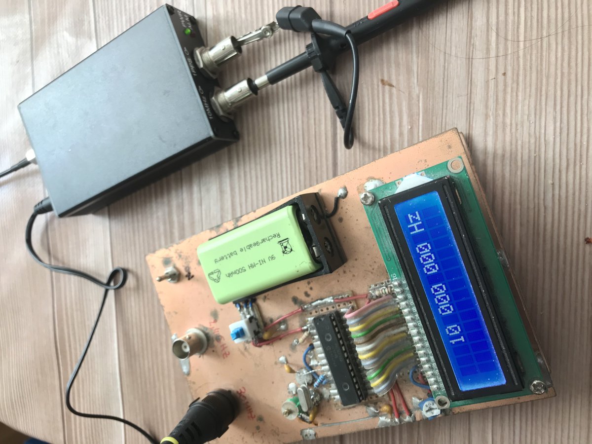 F4Htq's tweet photo. Homemade frequencemeter fine calibrated with BG7TBL 10MHz OCXO GPS locked clock. https://t.co/ktGCxsgNUa