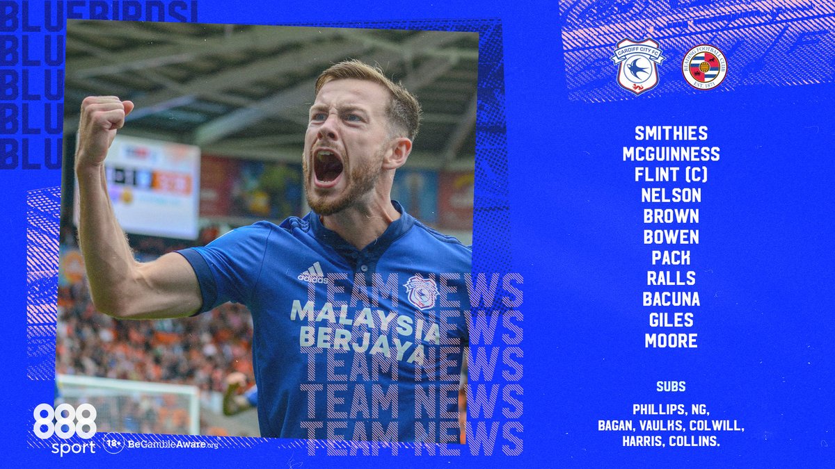 CardiffCityFC's tweet photo. 🔢

@Joe_Ralls returns! 💙

The skipper misses out through injury.

#CityAsOne https://t.co/wkuthJA3Kh