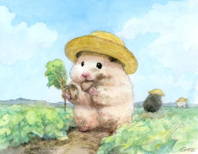 イモを掘るおしごと 