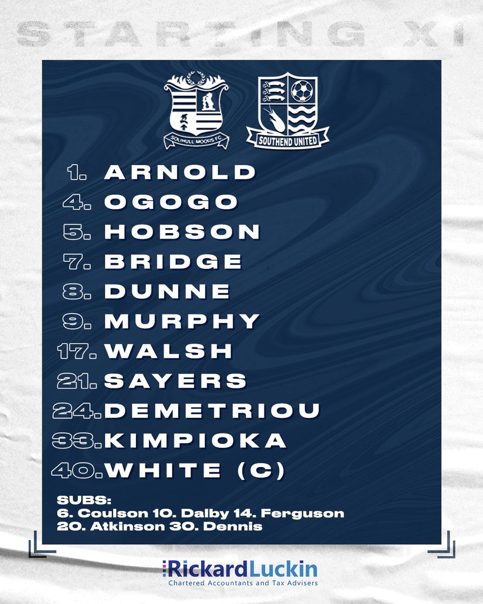 🚨 Team news from the SportNation.Bet Stadium...

🔷 Sayers and Kimpioka make debuts
🔷 Hobson, Demetriou and Walsh also come in
🔷 Ralph missing through suspension 

#Blues 🔵 #SOLvSOU
