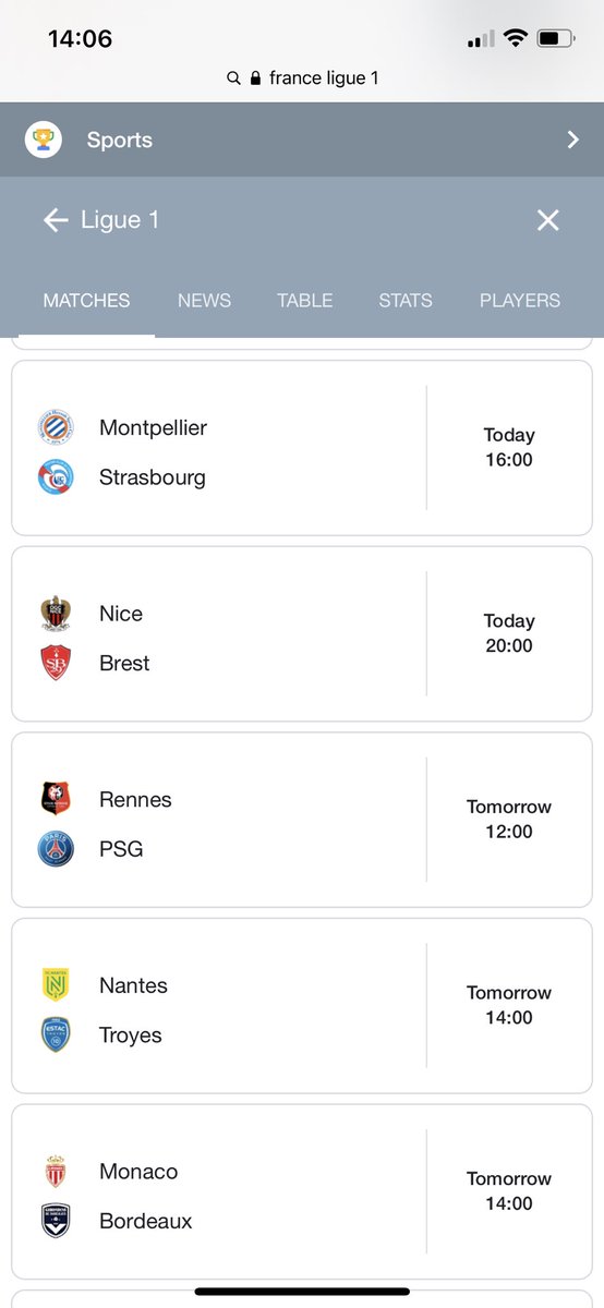 JamesHarkin's tweet photo. One of this weekend’s games in France’s Ligue 1 stands out for some reason. https://t.co/dZEDSNe27y