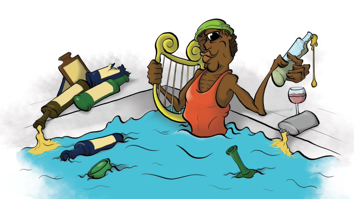 OAllyava's tweet photo. Alcoholic swimmer with a lyre
(Arty Games Challenge)
#ArtyGames #ArtistOnTwitter #art #Digital #DigitalArtist #alcohol #swimmer #lyre #artchallenge https://t.co/qs6WOakLOY