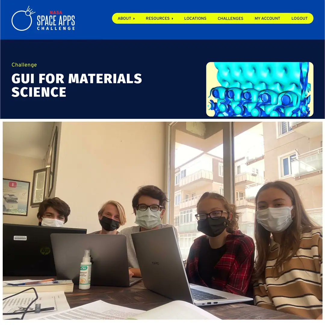 11.sınıf öğrencilerimizden oluşan UFULET  isimli takımımız 2- 3 Ekim 2021 tarihleri arasında NASA tarafından düzenlenen  "International Space Apps Challenge 2021" e katıldılar.Öğrencilerimizi tebrik eder başarılarının devamını dileriz.
<a href="/CemaliYahya/">Yahya Cemali</a> 
@dagozlem 
<a href="/HuseyinYucell/">Hüseyin Yücel</a>