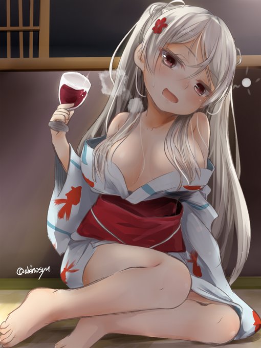ほろ酔い浴衣カブ様

カブ様はおとなのれでぃです
酒にも強いっぽいし

#艦これ 