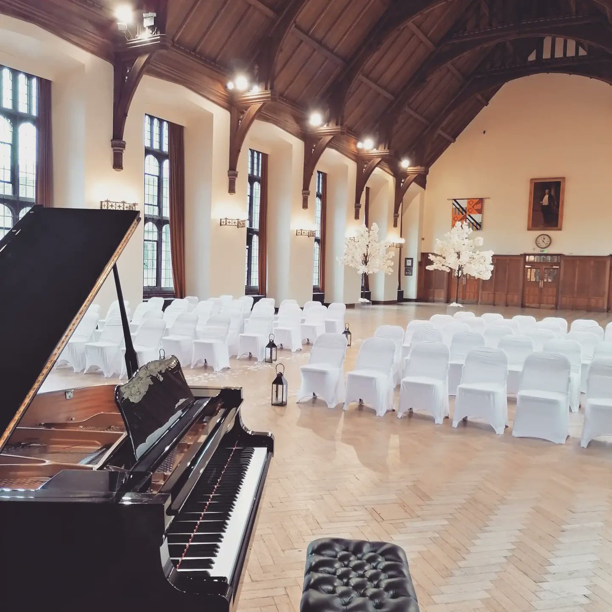 Good to be back at Bolton School's Great Hall for today's wedding ceremony 🎹❤️ <a href="/BSS_Events/">Bolton School Weddings & Events</a> #weddingpianist #piano #weddings