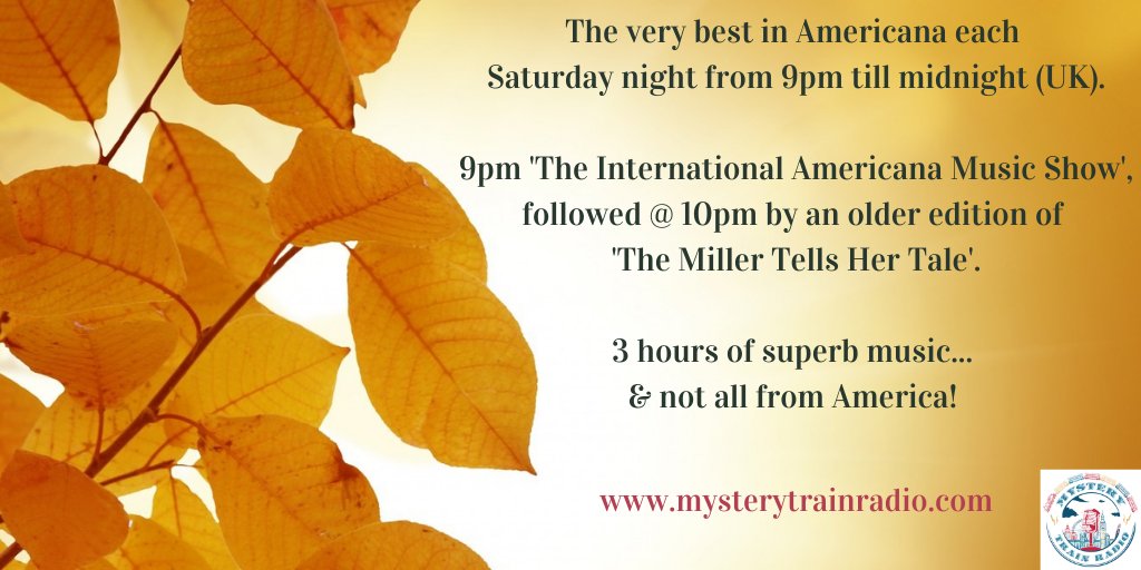 MTrainRadio's tweet photo. Join us for superb #Americana from 9PM UK!
9PM - Michael Park celebrates the #400th edition of the program... feat. music from bands/songwriters he's played down the years!
10PM - Karen airs #JoePug @NightBeds @TheDanielRomano @JamesMcMurtry & more.
@ https://t.co/YgYK2eEIda. https://t.co/XqGbtrCwsP
