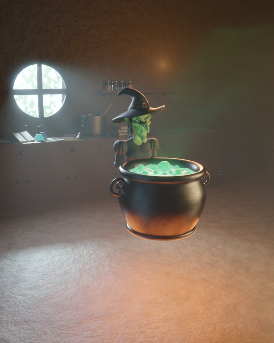 Seifert3D's tweet photo. Hello everyone. I made this witch in Blender. 
#b3d #witch #witchcraft #blender3d #witchkitchen #blenderart #madewithblender #eevee #eeveerender #character #3dcharacter #artwork #3d https://t.co/IrMQiyT89b