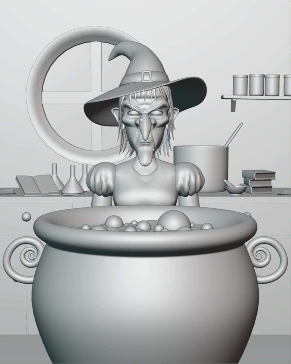 Seifert3D's tweet photo. Hello everyone. I made this witch in Blender. 
#b3d #witch #witchcraft #blender3d #witchkitchen #blenderart #madewithblender #eevee #eeveerender #character #3dcharacter #artwork #3d https://t.co/IrMQiyT89b
