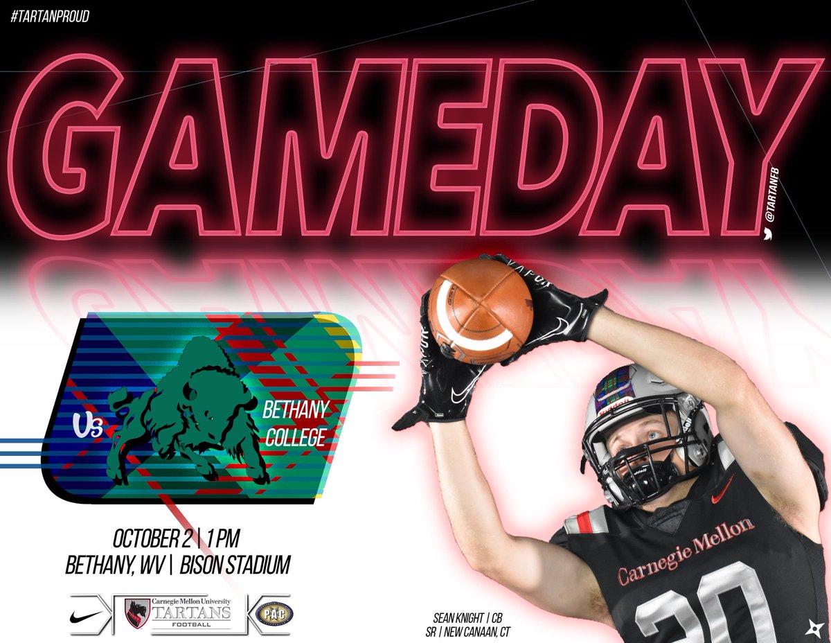 TartanFB's tweet photo. ❕❗️🚨#TartanGAMEDAY🚨❗️❕

We hit the road for Chapter 5 of 2021, as we battle a conference opponent on their new turf!

Tune in &amp; cheer your #Tartans to VICTORY! 

🆚: @BethanyFootbal1 
⏰: 1PM
📍: Bethany, WV
📺: https://t.co/OeoONrl44F

#RDT | #TartanProud | #DieHardDogs https://t.co/QNzokPhuE2