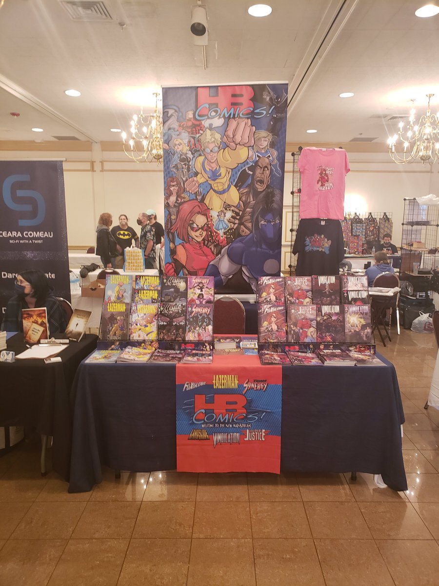 HBComics's tweet photo. Upper Valley Comic Expo in West Lebanon NH today.  Come by and visit us! https://t.co/s6GAuLRFBq