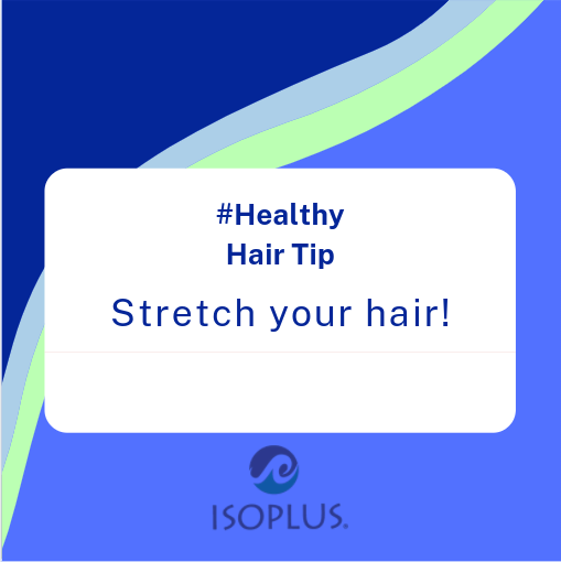 Isoplushair's tweet photo. If you have a tighter curl pattern, try stretching your hair to avoid tangling and single strand knots. https://t.co/jwFdEfZBCv